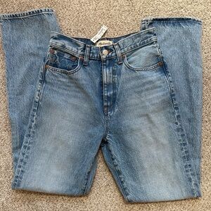 Brand new Madewell straight leg jeans